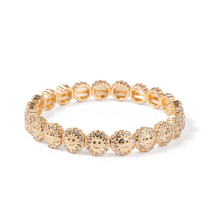 JOLDHAF Devil Eye Flower Charm Bracelet Gold Color 58mm
