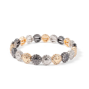 JOLDHAF Devil Eye Flower Charm Bracelet Gold Color 58mm