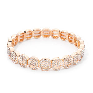 JOLDHAF Devil Eye Flower Charm Bracelet Gold Color 58mm