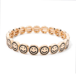 JOLDHAF Devil Eye Flower Charm Bracelet Gold Color 58mm