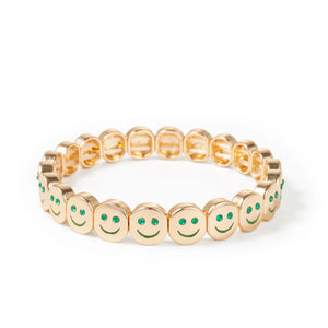 JOLDHAF Devil Eye Flower Charm Bracelet Gold Color 58mm